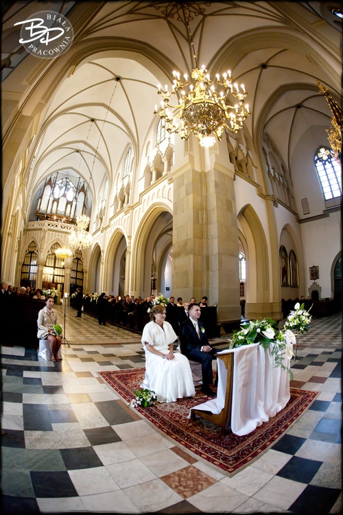Fotografia ślubna Kraków wnętrze kościoła Józefa w Podgorzu 035